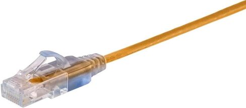 Monoprice Cat6A Ethernet Patch Cable - Snagless RJ45, 550Mhz, 10G, UTP, Pure Bare Copper Wire, 30AWG, 10-Pack, 7 Feet, Purple - SlimRun Series in Saudi Arabia