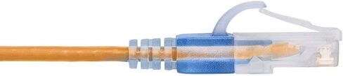 Monoprice Cat6A Ethernet Patch Cable - Snagless RJ45, 550Mhz, 10G, UTP, Pure Bare Copper Wire, 30AWG, 10-Pack, 7 Feet, Purple - SlimRun Series in Saudi Arabia