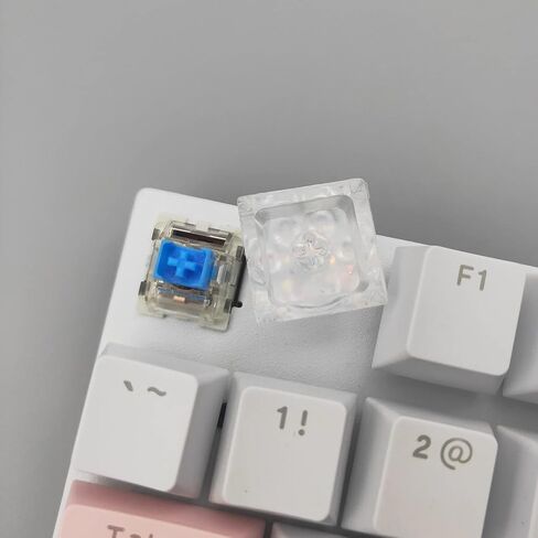 Cat Claw Keycap Backlight Key Cap Cute Resin Keycap ESC Keycaps Replacement for Cherry MX Switch Mechanical Keyboard DIY Decoration (Transparent) in Saudi Arabia