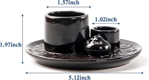 Meltset M Palo Santo Holder, Incense Stick Holder, Sage Holder for Burning, 4 in 1 Ceramic Incense Holder Candle Holder Ash Catcher Smudge Stick Holder for Meditation Yoga Room (White) in Saudi Arabia