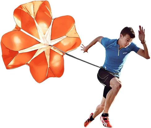 ANPOPO Bfsmile Running Speed Training 56" Parachute with Adjustable Strap, Free Carry Bag. Speed Chute Resistance Running Parachute for Kids Youth and Adults (1 Umbrella) in Saudi Arabia