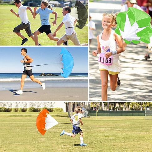 ANPOPO Bfsmile Running Speed Training 56" Parachute with Adjustable Strap, Free Carry Bag. Speed Chute Resistance Running Parachute for Kids Youth and Adults (1 Umbrella) in Saudi Arabia