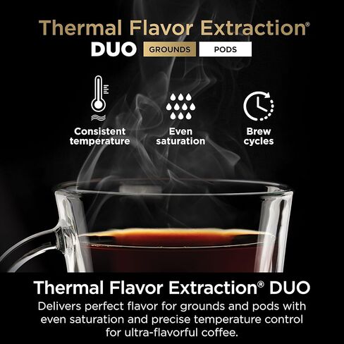 Ninja Drip Coffee Maker, DualBrew Pro Hot & Iced, Black, CFP101 | Single Serve to Carafe, Brew with Pods & Grounds, Compatible with K Cups, 3 Brew Styles, 60oz Removable Reservoir in Kuwait