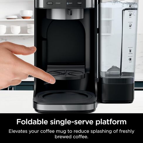 Ninja Drip Coffee Maker, DualBrew Pro Hot & Iced, Black, CFP101 | Single Serve to Carafe, Brew with Pods & Grounds, Compatible with K Cups, 3 Brew Styles, 60oz Removable Reservoir in Kuwait