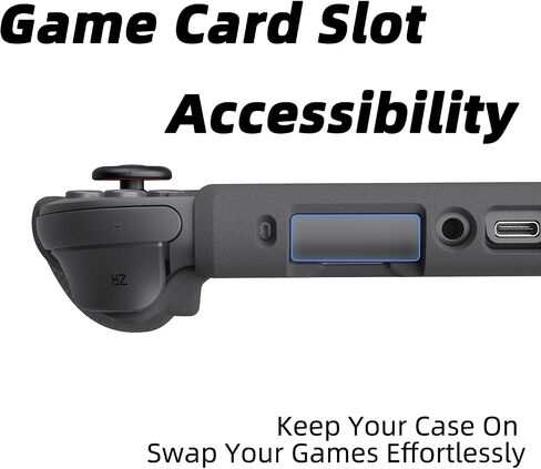 by Skull & Co. StandGrip for Nintendo Switch 2 : A Soft Protective Case with Textured Grips Full Protection and Stand, Shock-Absorption Non-Slip and Anti-Scratch Cover - Smoky Black in Kuwait