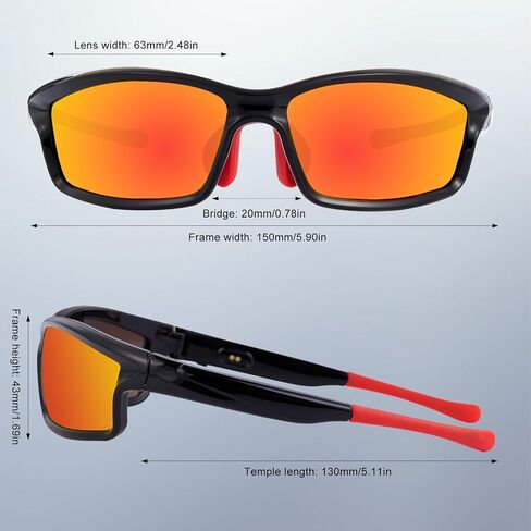 SKYWAY Polarized Sports Sunglasses Smart Bluetooth Wireless Audio UV Protection for Outdoor Sports Glasses Unisex Design in Saudi Arabia