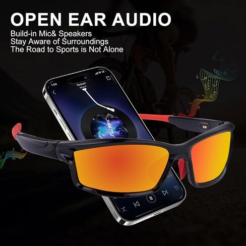 SKYWAY Polarized Sports Sunglasses Smart Bluetooth Wireless Audio UV Protection for Outdoor Sports Glasses Unisex Design in Saudi Arabia