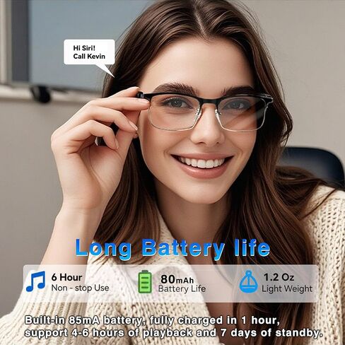 AI Translation نظارات ذكية مع الدردشة GPT و Deepspeek Bluetooth نظارات للرجال نساء مع 164+ لغة ولكنة ، وعدسة لتغيير أكواب الترجمة ، وعروض الأذن مفتوحة في وزن الأذن in Kuwait