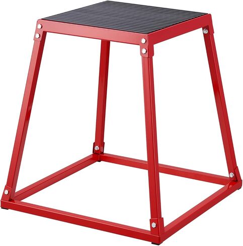 VEVOR Plyometric Jump Boxes, 12/18/24 Inch Plyo Box, Platform and Jumping Agility Box, Anti-Slip Fitness Exercise Step Up Box Set for Home Gym Training, Conditioning Strength Training, Red in Kuwait