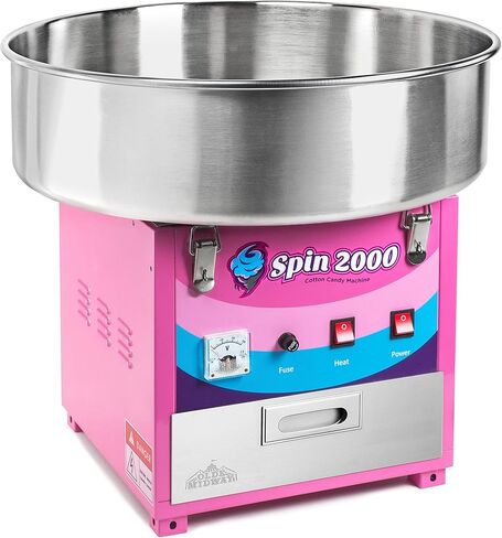 Olde Midway Cotton Candy Machine Cart, SPIN-2000 Electric Candy Floss Maker, Commercial-Grade in Kuwait