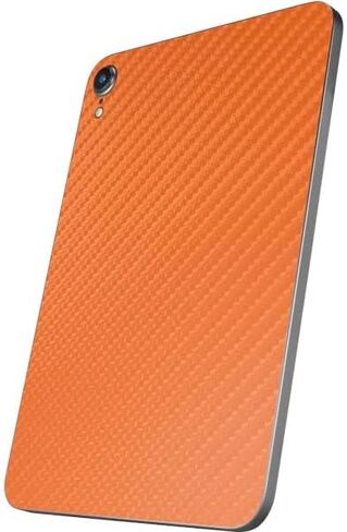Skinit Decal Tablet Skin Compatible with iPad Mini 7 (2025) - Silver Carbon Fiber Specialty Texture Material Design in Saudi Arabia