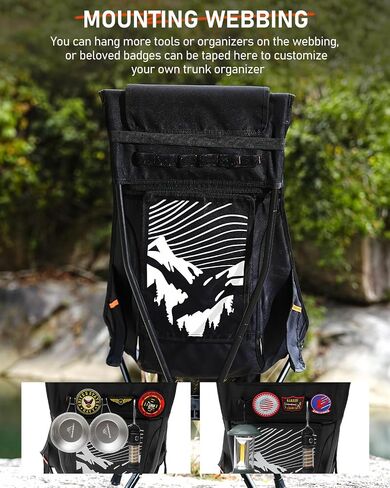 NOVSIGHT Camping Chairs - Folding Portable Camp Chair, High Back Camping Chair with Headrest, Outdoor Comfortable Camping Chair for Adults Hiking Backpacking in Saudi Arabia