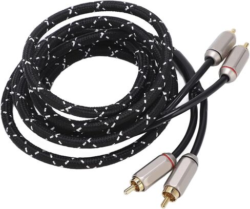 AQXREIGHT AMPLIFIER AMPLIFIER CABLIFIER STEREO SEREO ذكر مزدوج لمكبر الصوت A V STEPWOOFER HIFI SYSTEM جودة CABLIFIER CABLEMEMALE Cablesubwoofer Cablestereo (5.0 متر) in Saudi Arabia