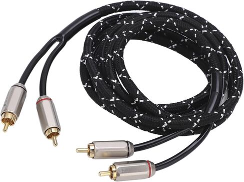 AQXREIGHT AMPLIFIER AMPLIFIER CABLIFIER STEREO SEREO ذكر مزدوج لمكبر الصوت A V STEPWOOFER HIFI SYSTEM جودة CABLIFIER CABLEMEMALE Cablesubwoofer Cablestereo (5.0 متر) in Saudi Arabia