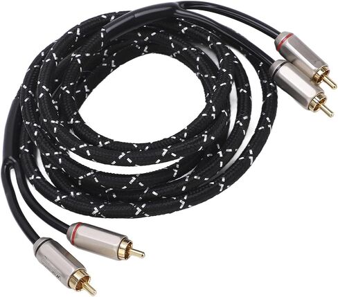 AQXREIGHT AMPLIFIER AMPLIFIER CABLIFIER STEREO SEREO ذكر مزدوج لمكبر الصوت A V STEPWOOFER HIFI SYSTEM جودة CABLIFIER CABLEMEMALE Cablesubwoofer Cablestereo (5.0 متر) in Saudi Arabia
