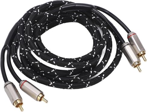 AQXREIGHT AMPLIFIER AMPLIFIER CABLIFIER STEREO SEREO ذكر مزدوج لمكبر الصوت A V STEPWOOFER HIFI SYSTEM جودة CABLIFIER CABLEMEMALE Cablesubwoofer Cablestereo (5.0 متر) in Saudi Arabia