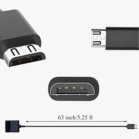 شاحن حائط Micro USB 5.25 فولت 3 أمبير من Mackertop لجهاز Raspberry Pi 3 B+ مزود طاقة يتضمن سلك طاقة بطول 1.8 متر (5.4 قدم) in Saudi Arabia