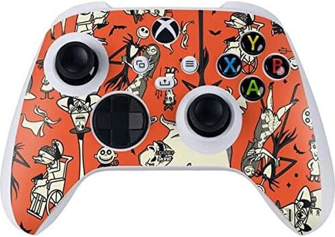 Skinit Decal Gaming Skin Compatible with Xbox Series S Controller - Officially Licensed Disney The Nightmare Before Christmas Character Pattern Print Design in Saudi Arabia
