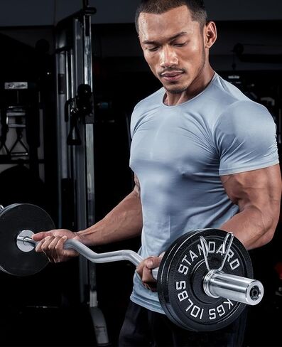 Cast Iron 2-Inch Olympic Weight Plates Set for Strength Training, Weightlifting and Crossfit in Home & Gym, Barbell Free Weight Plate Set(includes 2X2.5lb, 2X5lb,2X10lb) in Kuwait