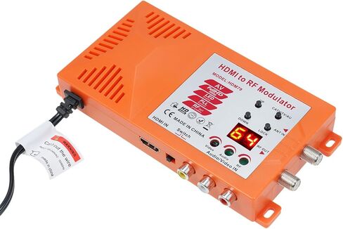 TV/ AV to RF Modulator Coaxial UHF Converter Adapter w/ & Channel Switch for Gaming Lap Blu-ray HD Digital AV Video to Talog Coax NTSC TV in Kuwait