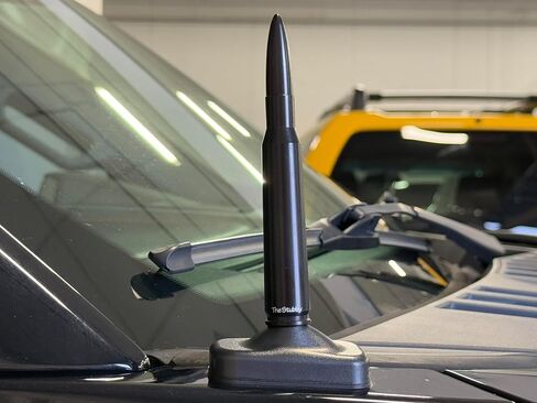 CravenSpeed Bullet Style Stubby Antenna Compatible with Ford Bronco 2021-2023 (Hood-Mounted) | Short Antenna Replacement | Made in The USA in Saudi Arabia