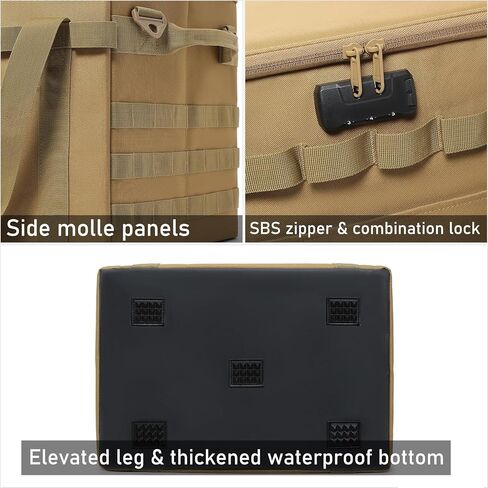 Tactical Camping Storage Bag - 38L Utility Tote Bag Organizer with Combination Lock and Shoulder Strap in Kuwait