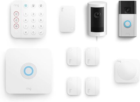 Ring Alarm 8-Piece Kit with Outdoor Cam Plus, Plug-in and Ring Battery Doorbell in Saudi Arabia