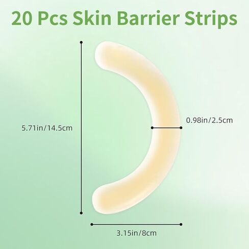 Ostomy Barrier Strips for Colostomy Bags, Y-Shaped Barrier Adhesive Strips Pack of 20, Barrier Extender of Ostomy Supplies in Saudi Arabia