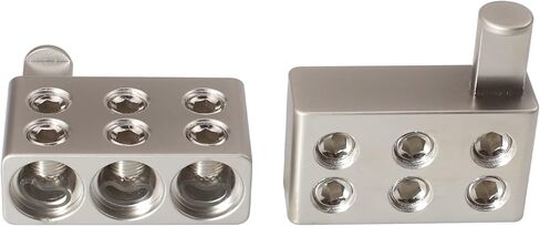 Zookoto 2 PCS 2XOGA WIRE GA مخفض ، لسيارة الصوت Stereo AWG PUL POWER مخفض سلك الأرض ، 0 سلك المقياس إلى 11.8 ملم in Saudi Arabia