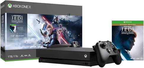 Xbox One X 1TB Console - Star Wars Jedi: Fallen Order Bundle [لعبة فيديو] (متجددة) in Saudi Arabia