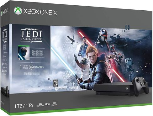 Xbox One X 1TB Console - Star Wars Jedi: Fallen Order Bundle [لعبة فيديو] (متجددة) in Saudi Arabia