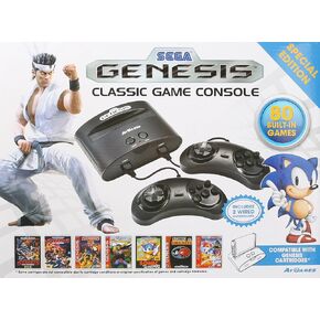 AtGames Sega Genesis Classic Game Console with Wired Controllers (Renewed)