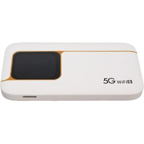 Tangxi 5G WiFi 6 Mobile Hotspot, 5G Cellular Router with Sim Card Slot, Portable WiFi Hotspot for Travel, 2.01 Inch Touch Screen, 16 Connected Devices, 7100mAh Battery