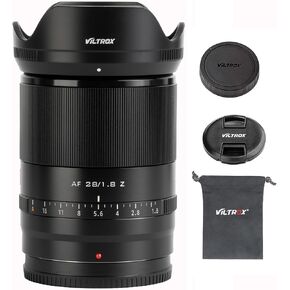 VILTROX AF 28mm F1.8 Full Frame Lens for Nikon Z Mount Camera,Auto Focus Wide Angle Lens for Z5 Z50 Z6 Z6Ⅱ Z7 Z7Ⅱ ZFC Z30 Z9 Z8