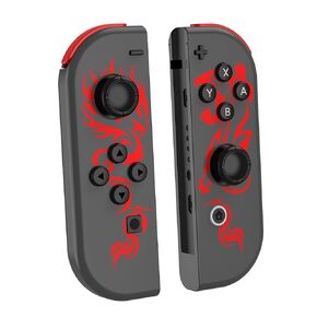 Kipylca Nintendo Switch Controller, Replacement for Switch Joycon, Switch Wireless Controllers with 6-Axis Gyro,Wake-up, Vibration, Screenshot, Red Dragon