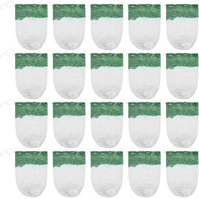 20Pcs Propane Lantern Mantles, U Shape Gas Lamp Mantles Accessories Standard String Tie Propane Light Mantle Covers for Outdoor Camping Lantern Natural Fueled Lanterns(One Layer)