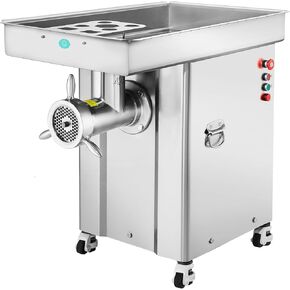 VEVOR Commercial Electric Meat Grinder, 36.7Lb/Min Cabinet Meat Grinder, 4000W Industrial Grinder with Blade, Grinding Plate, Stainless Steel Meat Mincer Machine for Kitchen, Restaurant