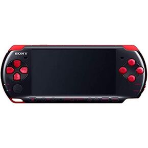 Sony PSP Slim and Lite 3000 Series Handheld Gaming Console with 2 Batteries and Memory Card (Black/Red) (Renewed)