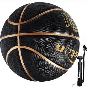 Senston 27.5/29.5'' Outdoor Basketball Premium Grip with Pump for Men Women | Excellent bounce elasticity; Great value for daily play; Built for concrete courts; Easy inflation; Ideal gift for players in Kuwait