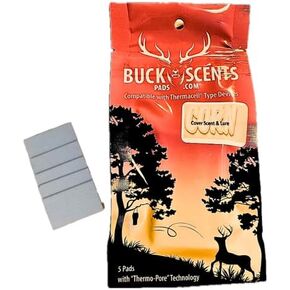 ~ Scent Cover and Lure Pads ~ 5 Pad Package ~ Estrus ~ Peanut Butter Power ~ Corn Crunch ~ Persimmon ~ Acorn