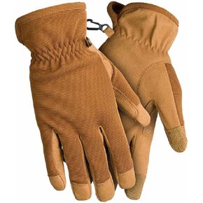 SCENTBLOCKER Stretch Shooting Glove with Leather Palm and Durable Stretch Shell (Coyote Brown)