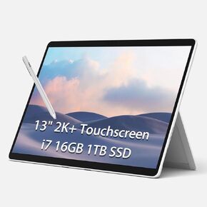 Microsoft Surface Pro 8 2 in 1 Tablet Laptop for Business (13" 2K+ Touchscreen, Intel Core i7-1185G7, 16GB RAM, 1TB SSD, Stylus), 10MP Rear Camera, 16-Hr Long Battery Life, Thunderbolt 4, Win 11 Pro