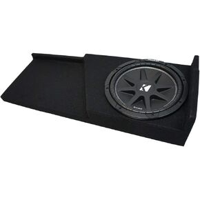 American Sound Connection Compatible with 2007-2013 Chevy Silverado Ext Cab Truck Kicker Comp C10 Single 10 Sub Box Enclosure - Final 4 Ohm