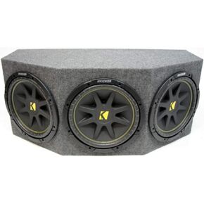 Kicker Triple 12 "Comp Loaded Subwofer Box العلبة (10C12-4)