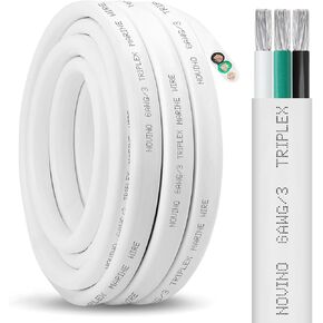 Marine Wire 8 Gauge,8 AWG Marine Wire,8/3 Marine Triplex Wire Boat Cable,8/3 Marine Grade Wire 8 Gauge Oxygen-Free Copper Wire for Automotive RV Boat Speaker Solar Outdoor 8/3 Marine Wire - 20ft in Kuwait