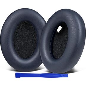 SOULWIT Replacement Earpads for Sony WH-1000XM4 (WH1000XM4) Headphones, Ear Pads Cushions with Noise Isolation Foam, Added Thickness, Without Affecting Sensor - Black