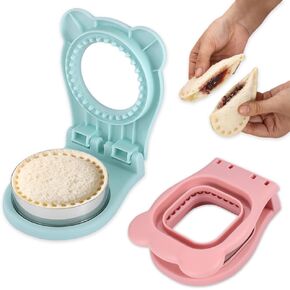 Sandwich Cutter and sealer Set,Square&Round Sandwich Maker with Seal Edge for Homemade sandwich Snacks Lunchbox Bento Box