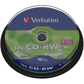 Verbatim 43480 12x CD-RW - 10 Pack Spindle
