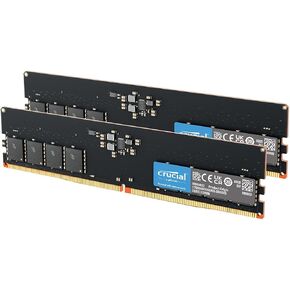 Crucial 128GB Kit (2x64GB) DDR5 RAM 5600MHz (or 5200MHz or 4800MHz) Desktop Memory Kit, UDIMM 288-Pin, Compatible with Latest Intel Core and AMD Ryzen 8000 & Above – CT2K64G56C46U5