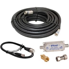 SiriusXM Satellite Radio 100 Foot RG6 Coaxial Cable Antenna Cable Extension Kit Works with All Sirius, XM and SiriusXM Radio Receivers and Boomboxes